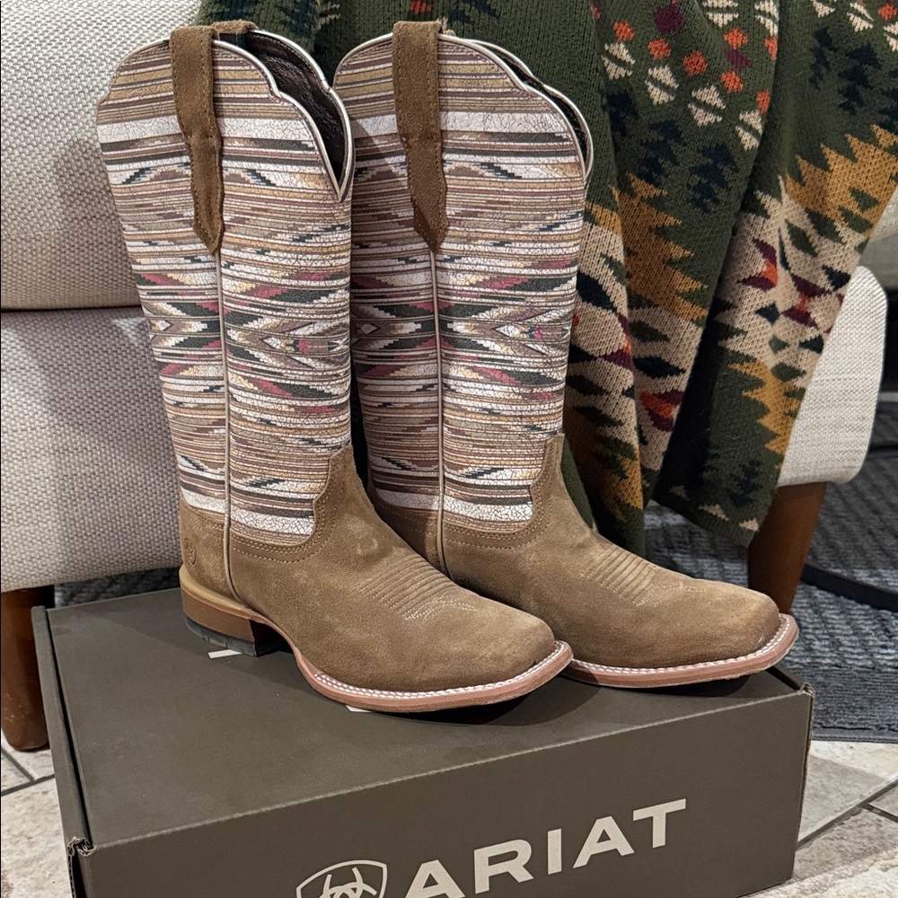Ariat Toasted Blanket Emboss/Copper Glow Cowboy Western Boots